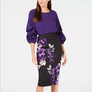 Alfani Gathered Balloon-Sleeve Top